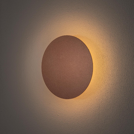 Kinkiet Ścienny Lampa Natynkowa LED 7W 60lm 3000K Ciepła Miedziana Nowoczesna RING LED S 10316 Nowodvorski