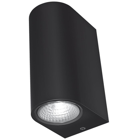 Kinkiet Ogrodowy Lampa Elewacyjna Zewnętrzna LED 6W 600lm 2700k Ciepła Czarna PELLE Videx