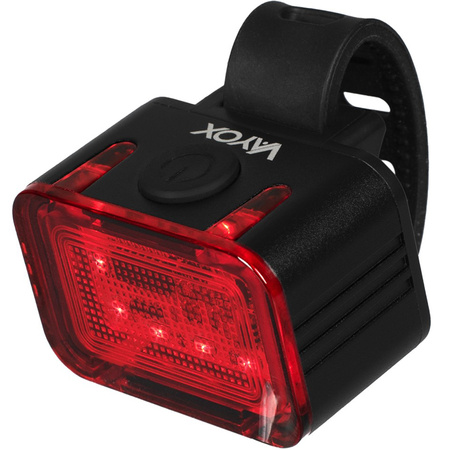 Lampka Latarka Rowerowa Tylna Czerwona USB-C 6 Trybów IPX6 MOCNA VAYOX