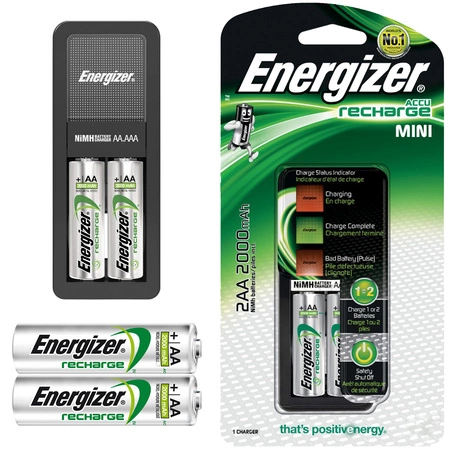 Ładowarka ENERGIZER MINI + 2x Akumulatorki POWER PLUS AA 2000mAh
