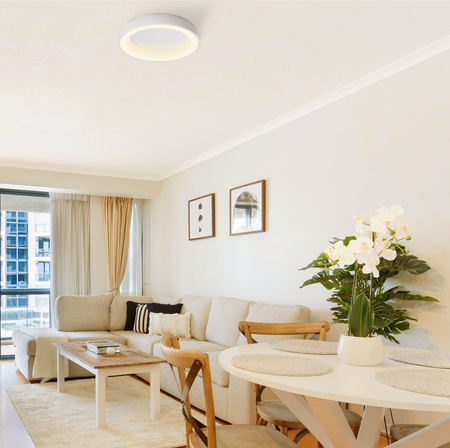 Plafon LED Lampa Sufitowa Natynkowa 72W 7500lm 2700-6000K CCT + RGB Biała Ściemnialna + Pilot EDGE Videx