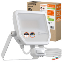 Naświetlacz LED Reflektor Zewnętrzny Lampa 50W 5500lm 3000K IP65 Biały Z Czujnikiem Ruchu i Zmierzchu Floodlight Ledvance