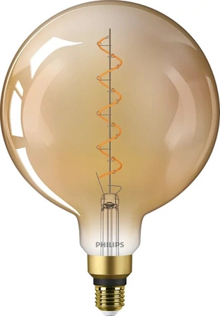 Żarówka LED Globe E27 G200 4.5W = 28W 300lm 1800K Ciepła Filament Bursztynowa PHILIPS