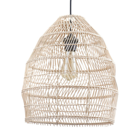 Lampa Sufitowa Wisząca Zwis E27 Beżowy Czarna Sakura Sanico Goldlux