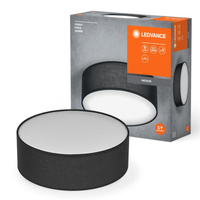 Plafon Lampa Sufitowa Natynkowa E27 Czarny 30cm Orbis Ledvance