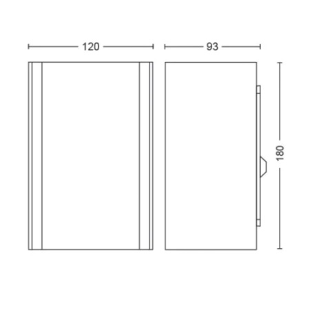Kinkiet Ogrodowy LED Lampa Zewnętrzna Elewacyjna 15.8W 1180lm IP44 White and Color Ambiance RGB + TW Srebrna Inteligentna SMART Zigbee Bluetooth Resonate Philips HUE