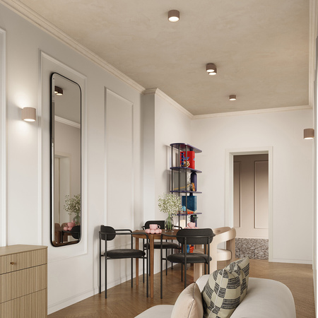 Oprawa Natynkowa 2x GX53 Aluminiowa Taupe Aura Deep Space SL.1818 Sollux