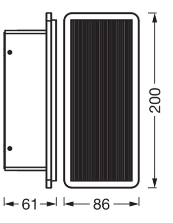 Kinkiet Ogrodowy Lampa Elewacyjna Zewnętrzna LED 6W 480lm 3000K Ciepła Szary IP54 Endura Osram