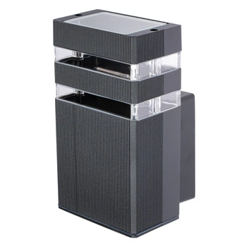 Kinkiet ogrodowy elewacyjny INEZ Ciemny Szary GU10 ALUMINIUM IP54