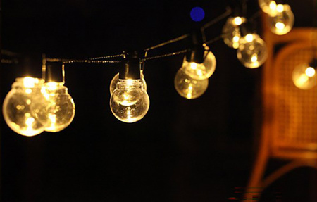 Girlanda Solarna Ogrodowa OZDOBNA Łańcuch Świetlny 3,35m 10xLED PRZEŹROCZYSTYCH Kuleczek 3000K