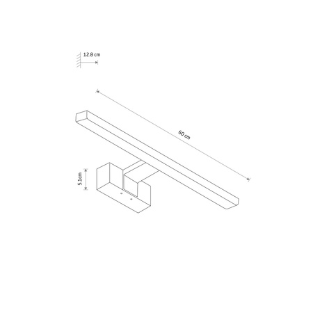 Kinkiet Ścienny Lampa Natynkowa LED 12W 950lm 4000K Neutralna Biała Wodoodporna Łazienkowa IP44 Nowoczesna CEZANNE LED M 10684 Nowodvorski
