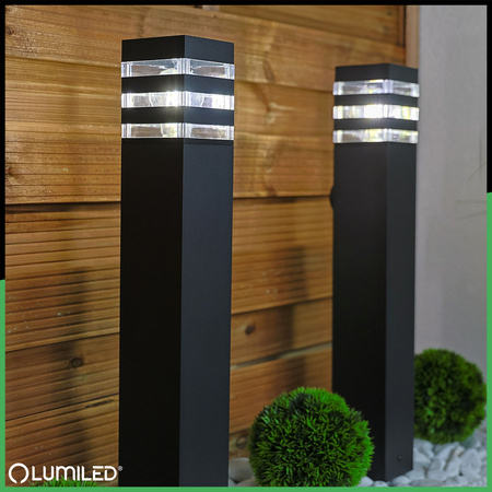 Lampa Ogrodowa Słupek Zewnętrzny Stojący E27 LED TAXUS 2 80cm LUMILED