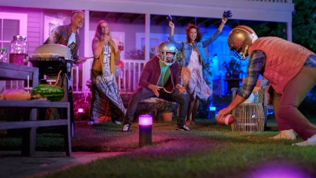 Lampa Ogrodowa Zewnętrzna LED SŁUPEK 40cm 15.8W 1180lm IP44 White and Color Ambiance RGB + TW Czarna Inteligentna SMART Zigbee Bluetooth Impress LowVolt Philips HUE