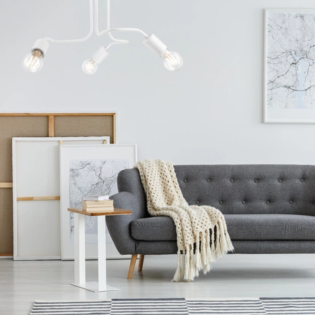 Lampa Sufitowa CHARLIE 3xE27 Biała LM-3.120 Lamkur