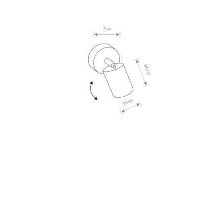 Lampa Sufitowa Oprawa Natynkowa Reflektor Punktowa SPOT GU10 Biała Nowoczesna EYE SPOT 6014 Nowodvorski