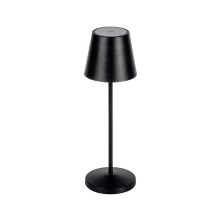 Lampka Biurkowa Stołowa Szkolna Biurowa Nocna Regulowana LED 1.2W 165lm 3000K Ciepła Czarna IP54 Akumulatorowa Inita Kanlux