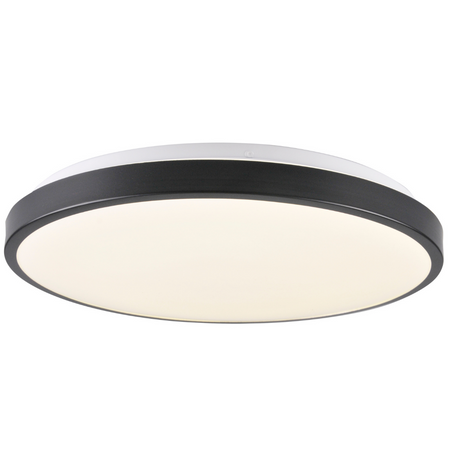 PLAFON LED lampa oprawa sufitowa czarny 40cm 24W 4000K KERN GOLDLUX (Polux)