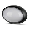 Plafon LED Lampa Sufitowa 12W 3000K 840lm IP54 Owalna Czarna VT-8010 V-TAC