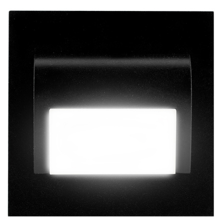 Oprawa schodowa DECORUS 9 LED 1,2W Czarna ProVero Zimna