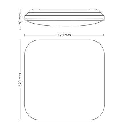 Lampa Sufitowa Plafon LED 17W 2000lm 4000K Biała Mauve Philips
