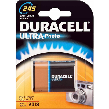 BATERIA LITOWA DURACELL ULTRA DL 245 2CR5 6V Blister 1szt