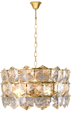 Lampa Sufitowa Żyrandol AUSTIN Złota 6xE14 Milagro