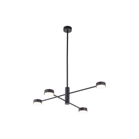 Lampa Sufitowa Wisząca 4x GX53 Czarna Nowoczesna ORBIT 7945 Nowodvorski