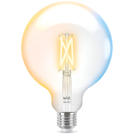 Żarówka LED E27 Kula G125 7W = 60W 806lm 2700-6500K TW FILAMENT Inteligentna SMART WiFi Bluetooth Aplikacja WiZ