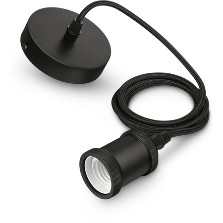 Lampa Wisząca Sufitowa E27 LED Zawiesie ZWIS Czarna Vintage Decorative Philips