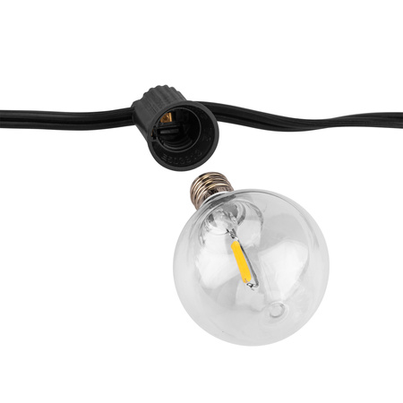 Girlanda Solarna Ogrodowa 20x LED Ozdobne Kuleczki 10,55m 2700K Ciepła + Pilot CALLIS2 LUMILED