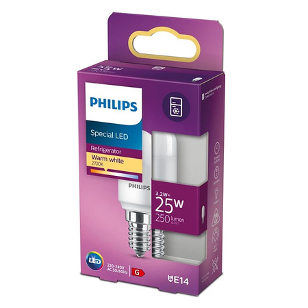 Żarówka LED E14 T25 3.2W = 25W 250lm 2700K Ciepła 160° PHILIPS