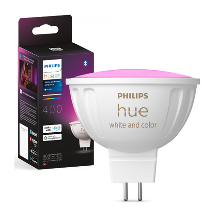 Żarówka LED MR16 6,3W CCT RGB PHILIPS HUE White & COLOR Ambiance Bluetooth Zigbee