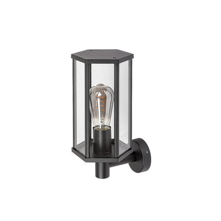Lampa Ogrodowa Zewnętrzna Kinkiet Elewacyjny LED E27 IP44 Czarny Klasyczny Dubrovnik Rabalux