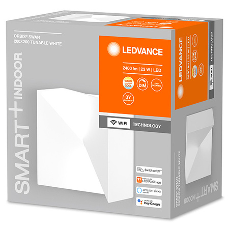 Kinkiet SMART+ WIFI Inteligentna lampa ścienna 23W ORBIS SWAN WHITE LEDVANCE