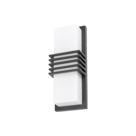 Lampa Ogrodowa Zewnętrzna Kinkiet Elewacyjny LED 12W 800lm 4000K IP44 Antracyt Nowoczesny Rodez Rabalux