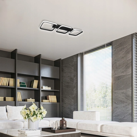 Lampa Sufitowa Żyrandol LED 33W NEBULA CANIS Czarny