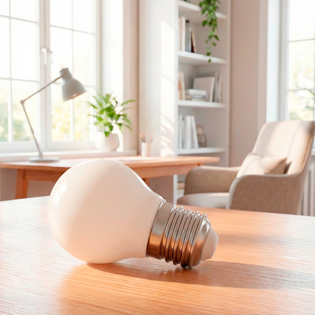 Żarówka LED E27 Kulka P45 2,2W 470lm = 40W 4000K Neutralna 360° Filament KLASA A LUMILED