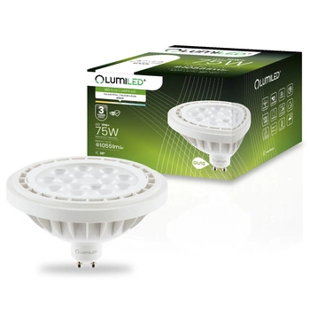 Żarówka LED ES111 GU10 10W = 75W 1055lm 4000K Neutralna 38° LUMILED