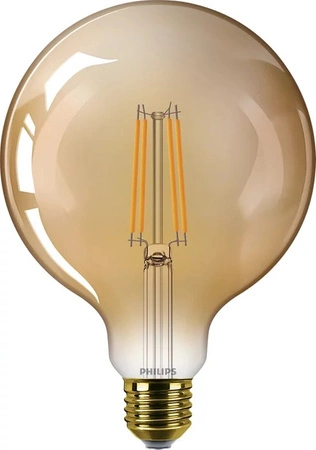 Żarówka LED Globe E27 G125 7W = 40W 470lm 1800K Ciepła Filament Bursztynowa PHILIPS
