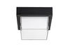 Lampa Ogrodowa Sufitowa Zewnętrzna Kinkiet Elewacyjny 10W 790lm 3000-6500K CCT RGB Ściemnialna IP54 Czarny Nowoczesny Durbe Rabalux