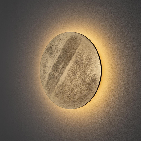 Kinkiet Ścienny Lampa Natynkowa LED 10W 130lm 3000K Ciepła Złota Nowoczesna RING WOOD LED M 10281 Nowodvorski