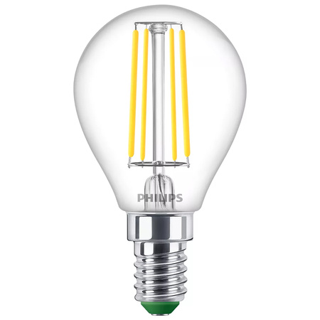 Żarówka LED E14 Kulka P45 2.3W = 40W 485lm 210lm/W 4000K Neutralna 300° KLASA A UltraEfficient Philips