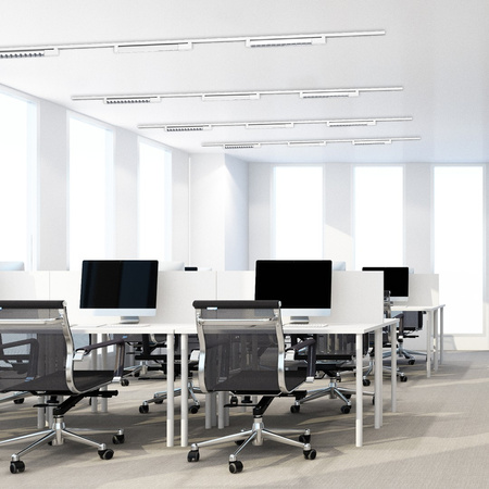 Lampa Oprawa Szynowa 1-fazowa CYBER Biała 28W LED Milagro