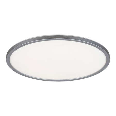 Plafon LED Lampa Sufitowa Oprawa Ścienna 22W 2000lm 4000K RGB Srebrny Timer Nowoczesny Rasmus Rabalux