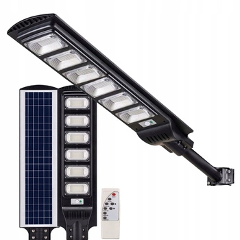 Lampa Solarna LED Mocna 2000W 6500K Latarnia Ogrodowa Uliczna IP66 + Pilot