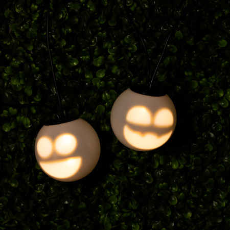 Girlanda świąteczna 8x LED bateryjna dekoracyjna bałwanki duszki 4,33m grająca biała +USB C