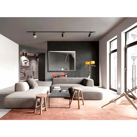 Zestaw Szyna Oświetleniowa Szynoprzewód 2m + 4x Reflektor Szynowy LED Lampa GU10 Biały Mat