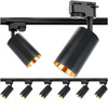 Zestaw Szyna Oświetleniowa Szynoprzewód 2m + 6x Reflektor Szynowy SAGI GU10 Czarno Złoty LUMILED