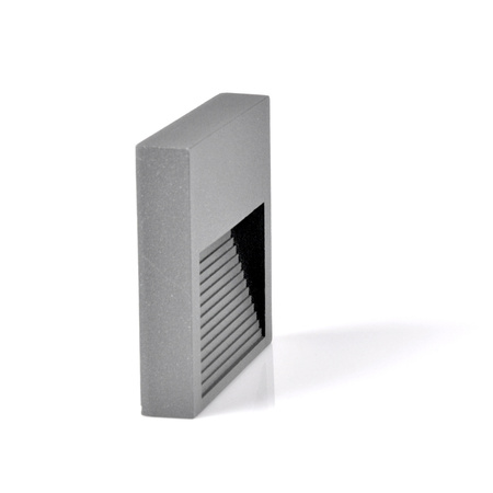 Lampa oprawa schodowa natynkowa LED ogrodowa 3W 60lm IP44 4000K szara kwadrat Q9 GOLDLUX (Polux)