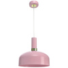 Lampa wisząca różowa żyrandol MiLAGRO MALMO 1x E27